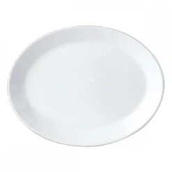 Steelite International Steelite Oval Plate 25cm/10" White (Box Of 12)
