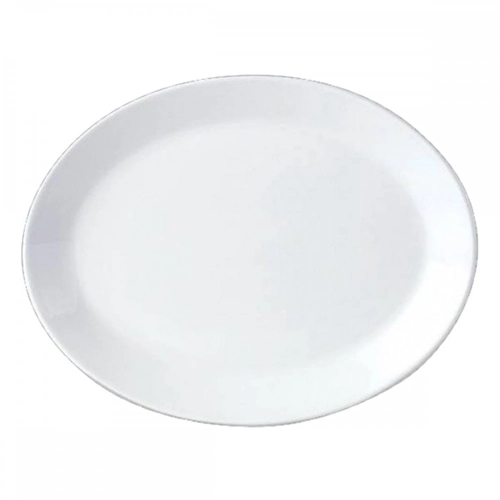 Steelite International Steelite Oval Plate 25cm/10" White (Box Of 12) 3 Steelite International Steelite Oval Plate 25cm/10" White (Box Of 12)