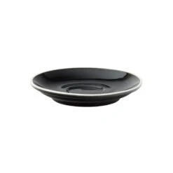 Utopia Tableware Barista Espresso Saucer - 4.5" (11.5cm) Black (Box Of 12)