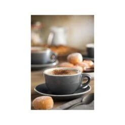 Utopia Tableware Barista Mighty Cup - 12.25oz (35cl) Grey (Box Of 6) -Kitchen Store utopia tableware barista mighty cup 12 25oz 35cl grey box of 6 p3796 13519 image